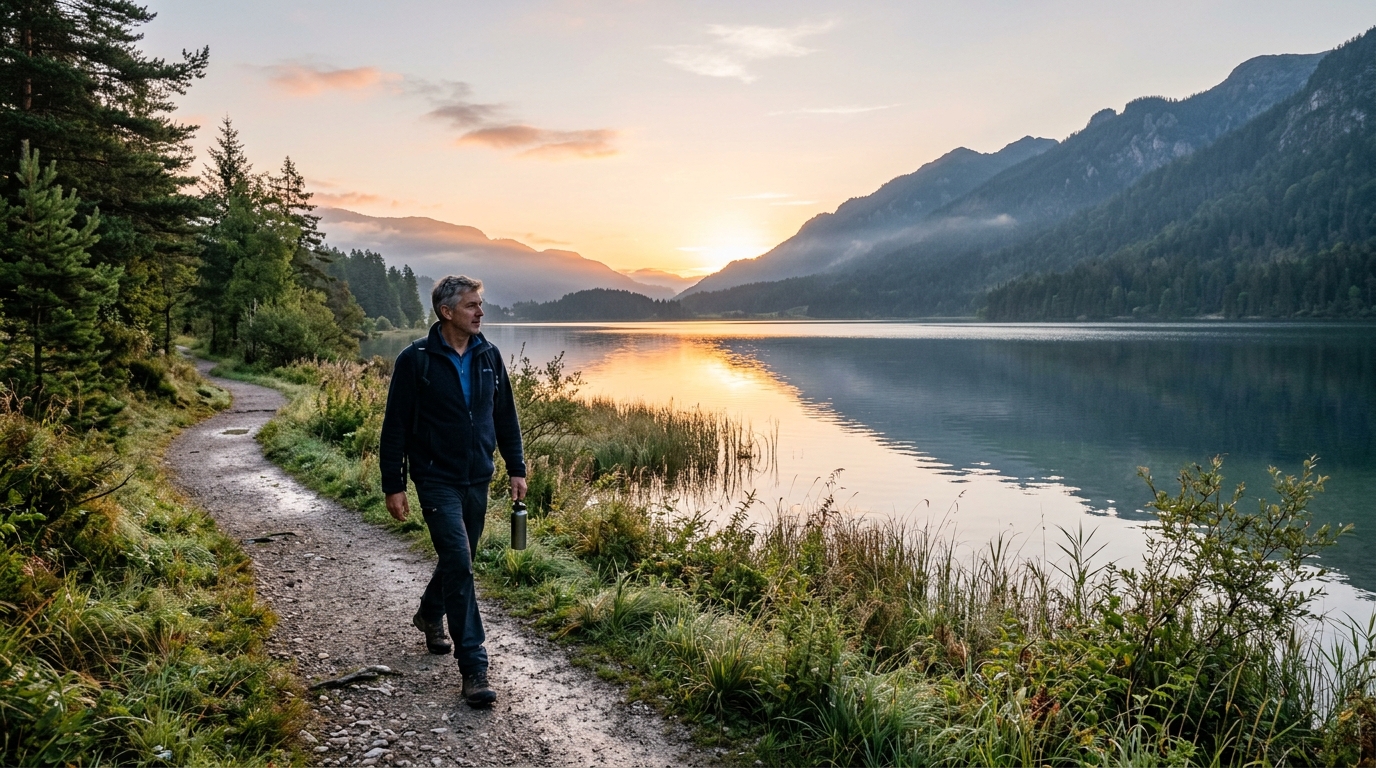 Ranní procházka v přírodě